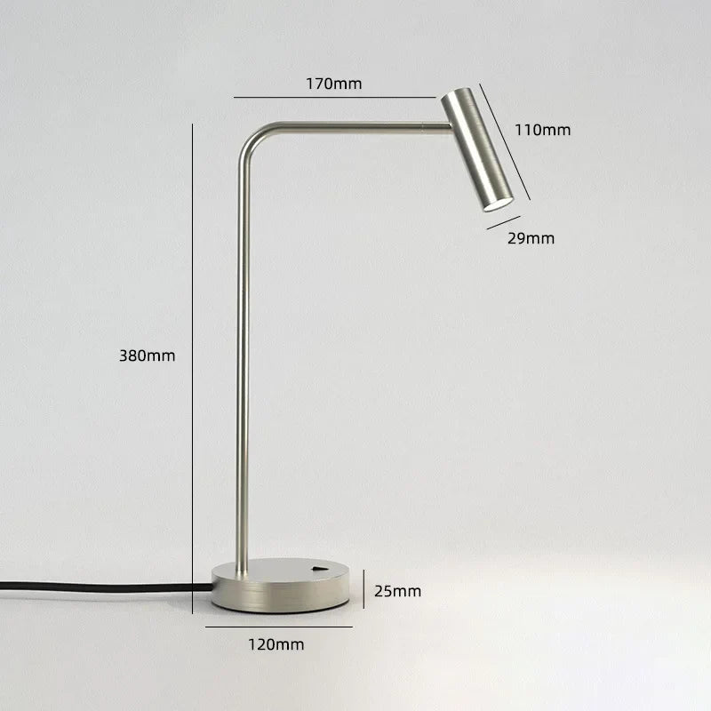 DecorBites™ Enna LED Dimmable Floor Lamp in Gold/Black/White for Minimalist Home Decor