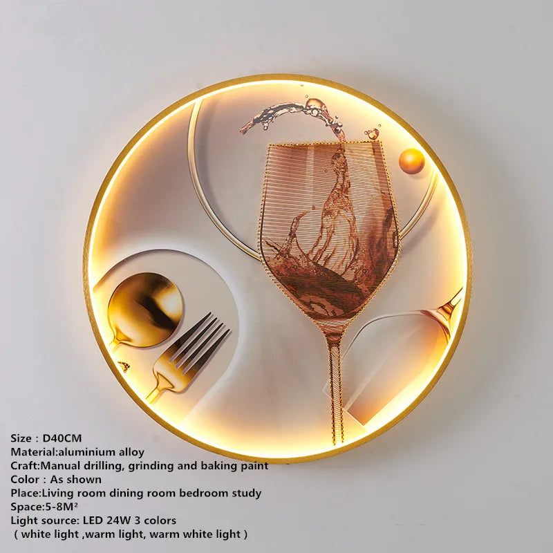 Aplique de pared con peces LED Decorbites™: Luminaria creativa para el dormitorio