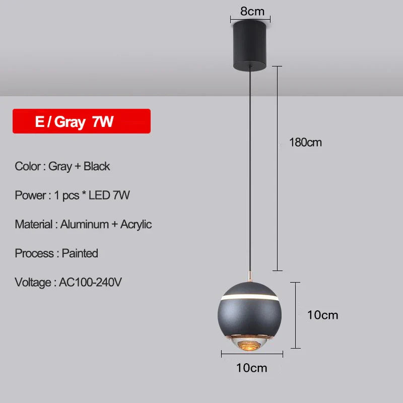 DecorBites™ LED Pendant Lights: Modern Chandeliers for Bedroom, Kitchen, and Bathroom