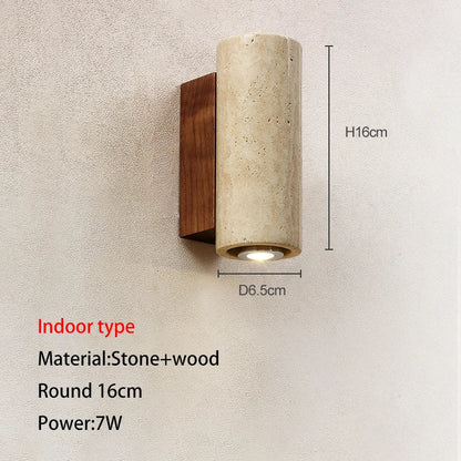 DecorBites™ Cave Stone Outdoor Wall Lamp: Waterproof Yellow Light for Bedroom, Courtyard, Balcony Garden