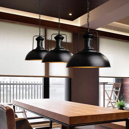 DecorBites™ Industrial Pendant: Vintage Retro Hanging Light for Living Room & Kitchen.