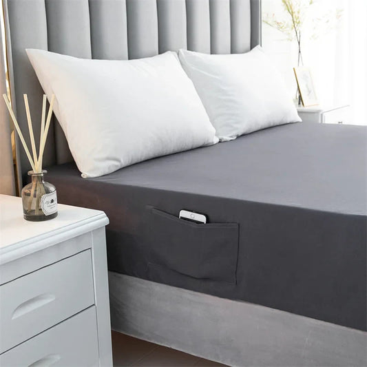 Decobites Luxe Sanding Fitted Sheet: High-Quality King Queen Bed Linen