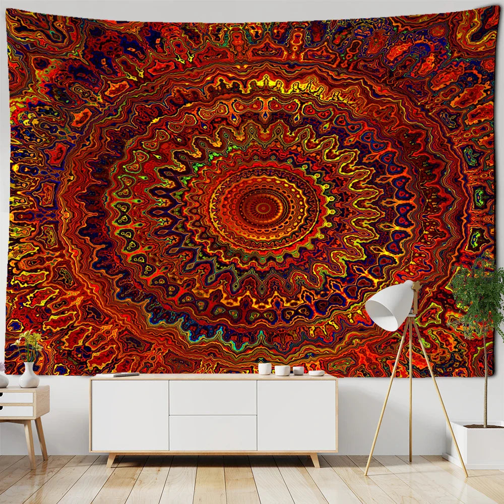 Decobites Mystic Witchcraft Boho Mandala Tapestry Wall Hanging Hippie Art Home Decor