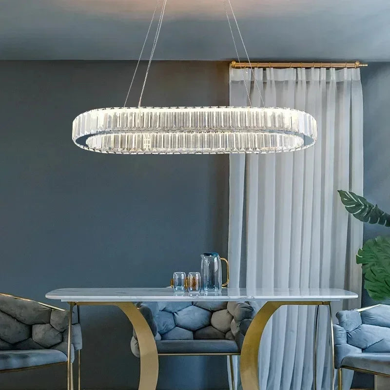 DecorBites™ Crystal Ceiling Pendant Chandelier for Luxury Room Decor