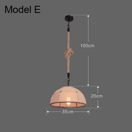 DecorBites™ Industrial Rustic Pendant Lights Indoor Lamp for Living Dining Room Home Décor