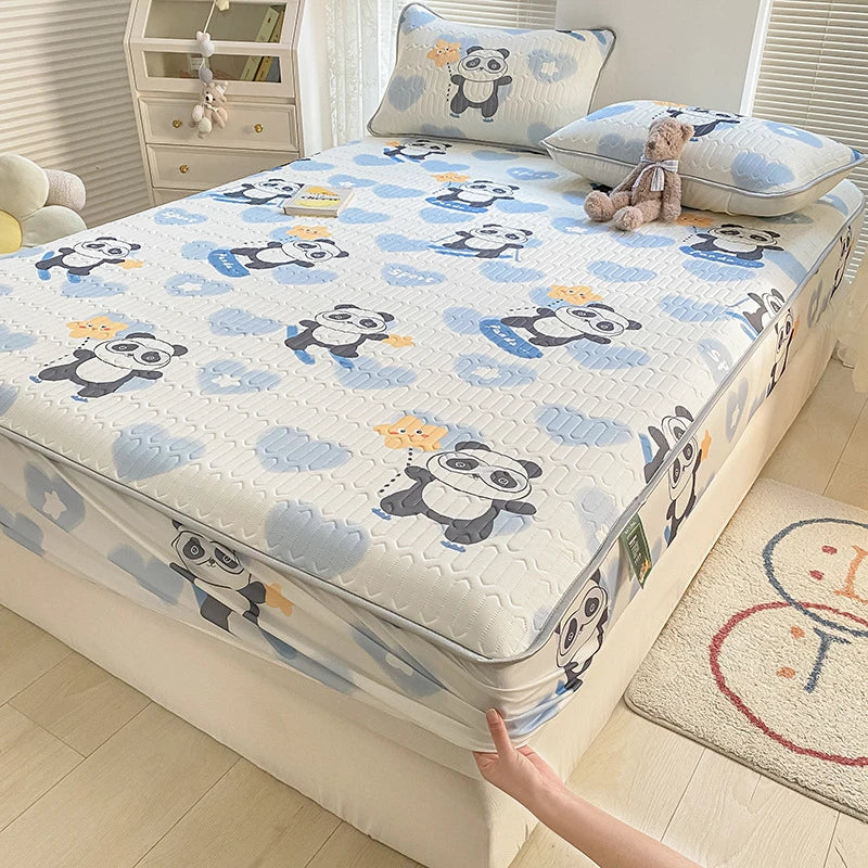 Decorbites™ Latex-Kühlende Matratzenauflage & Bezugsset - Sommer-Kühlung Bettpad