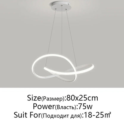 DecorBites™ LED Chandelier Light: Modern Aluminum Acrylic Pendant for Dining Room & Restaurant