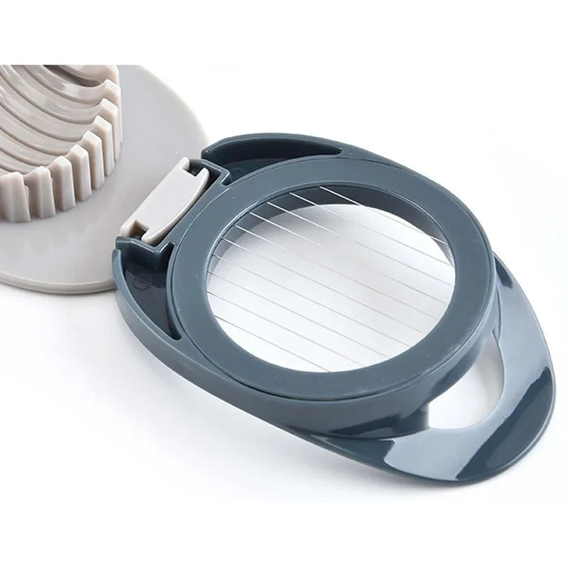 DecorBites™ Egg Cutter: Stainless Steel Multifunctional Slicer & Creative Kitchen Gadget