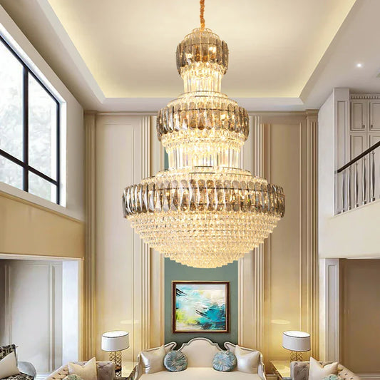 DecorBites™ Luxury Crystal Chandelier for Elegant Spaces