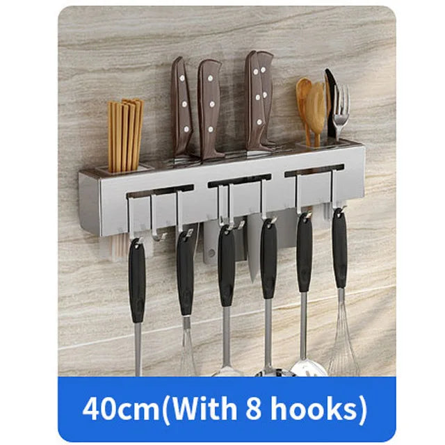 DecorBites™ Kitchen Storage Shelf Knife Chopstick Holder Multi-functional Organizer