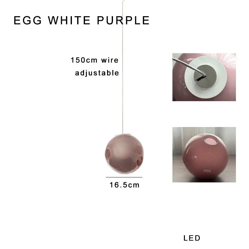 DecorBites™ Glass Ball Pendant Light: Modern Handmade Boho Sputnik Fixture for Living Room & Dining Room