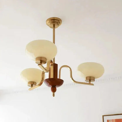 Lámpara colgante de cristal color crema DecorBites™ para decoración del hogar