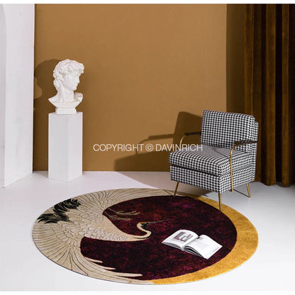 DecorBites™ Japanese Cranes Soft Plush Carpet - Luxury Home Decor