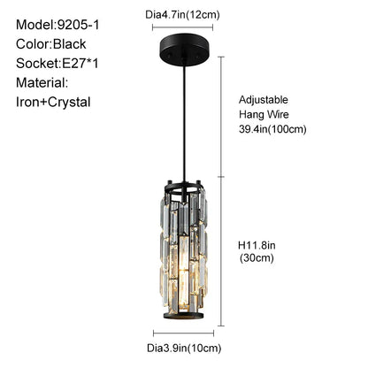 DecorBites™ Gold Crystal Chandelier: Elegant Dining Room Pendant Lighting