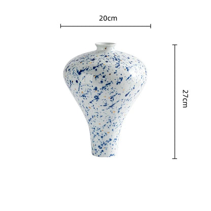 DecorBites™ Chinese Retro Ceramic Vase Flower Arrangement Handmade Home Decor