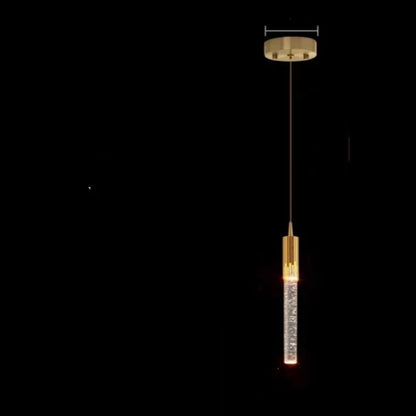 Lámpara colgante LED de cristal DecorBites™: Lámpara de barra colgante moderna para dormitorio, sala de estar y decoración del hogar.