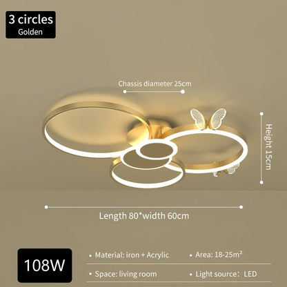 DecorBites™ Butterflies Ceiling Light: Modern Luxury Home Lighting Fixture