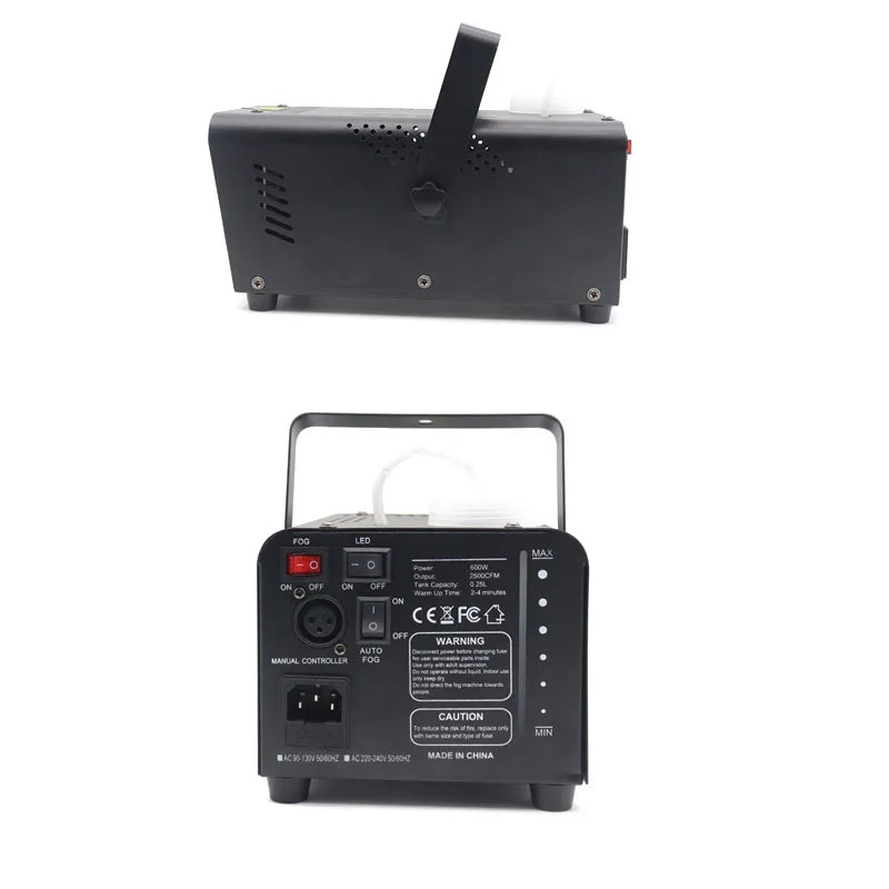 DecorBites™ 500W Smoke Machine with 13 Color Lights & Wireless Remote Control