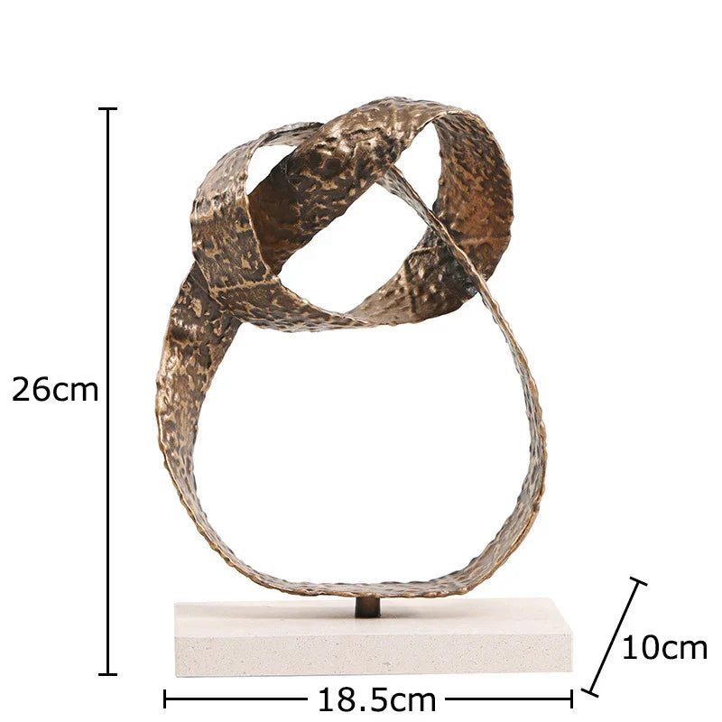 ديكور بايتس™ - منحوتات هندسية بقاعدة رخامية - ديكور مكتب - جماليات - ديكور المنزل - الغرفة