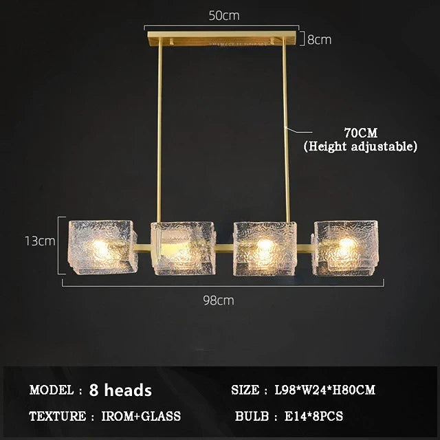 DecorBites™ Crystal Ceiling Chandelier: Modern Luxury Pendant Light for Living Room and Restaurant