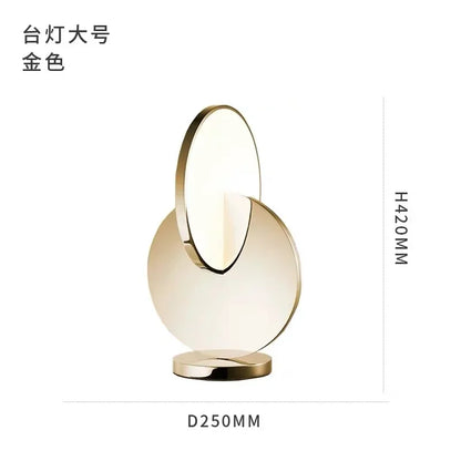 Lámpara colgante de hierro dorado con círculo geométrico DecorBites™