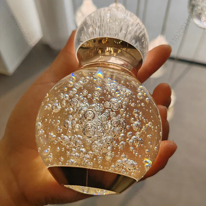 DecorBites™ Gourd Shaped LED Pendant Lamp for Modern Minimalist Living Room