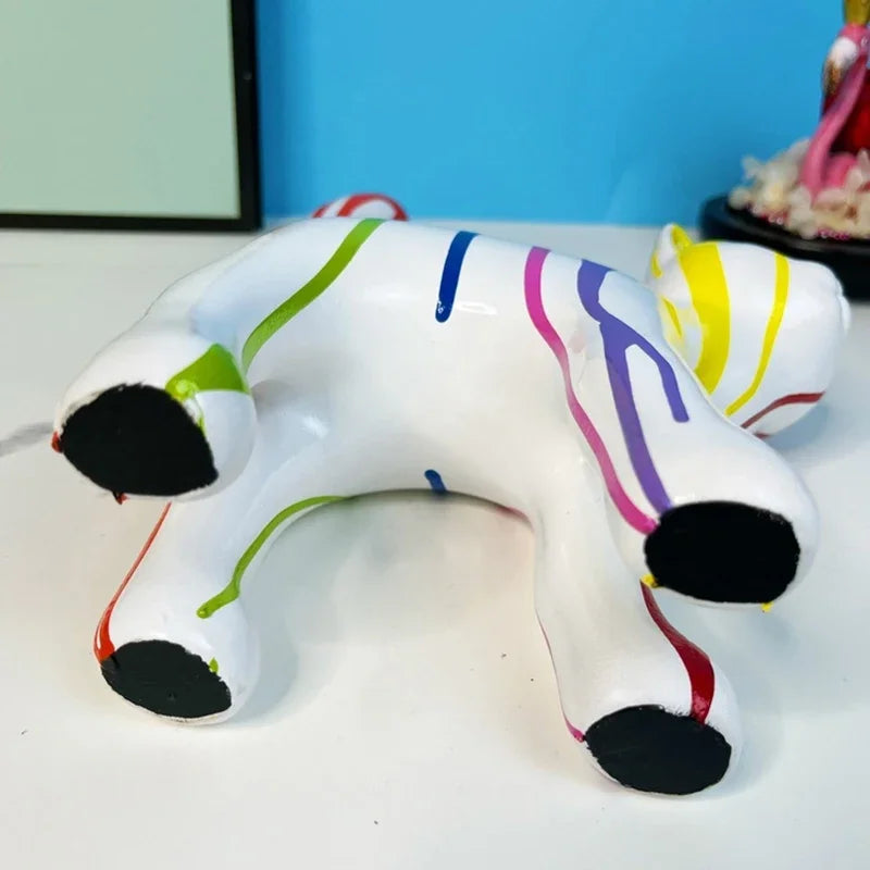 DecorBites™ Graffiti Cat Sculpture Desk Storage Statue Abstract Art Ornament Display