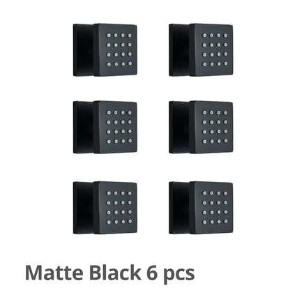 DecorBites™ Brass Square Body Spray Shower Jets for Luxury Spa Massage Experience