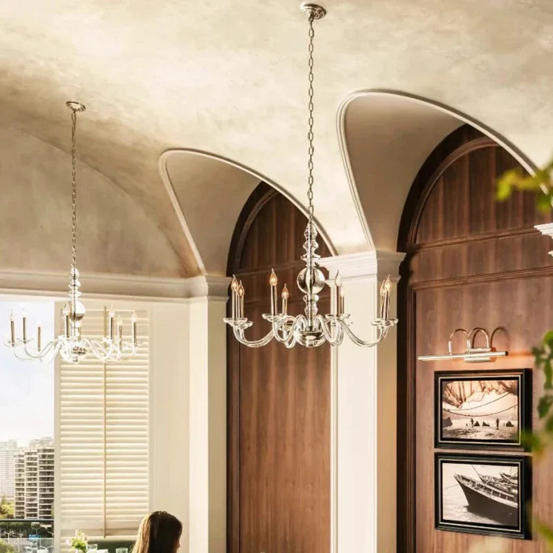 DecorBites™ Glass Branch Ceiling Chandeliers LED Living Room Dining Bedroom Lamps