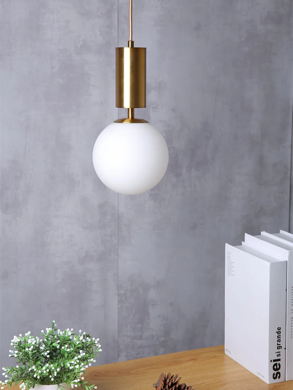 Decorbites™ Lámpara de Techo LED de Bola de Oro para Iluminación de Decoración Hogareña Lujosa