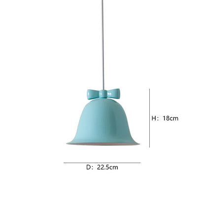 DecorBites™ Bowknot Bell LED Chandelier: Modern Nordic Restaurant Cafe Indoor Lighting Fixture