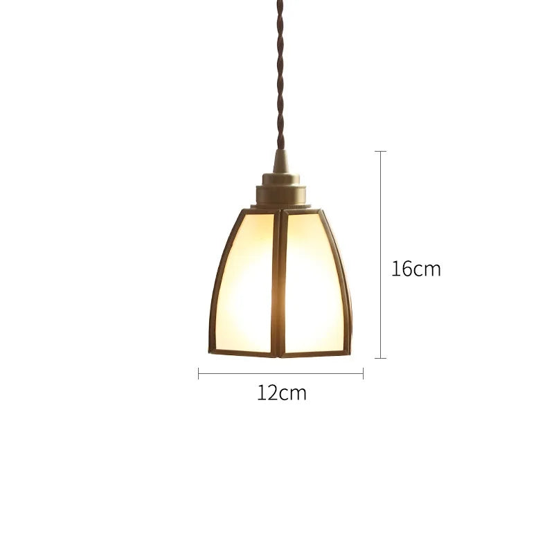 DecorBites™ Glass Copper LED Pendant Lights: Modern Nordic Lighting for Home, Dining, & Restaurant