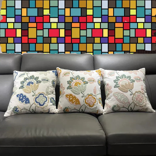 Funda de cojín bordada de lujo DecorBites™, fundas de almohada decorativas de primera calidad