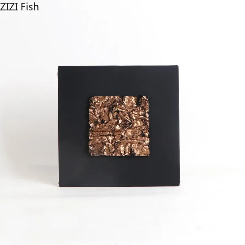 ديكور بايتس™ - زينة جدارية من القماش المذهب - ديكور منزلي عصري