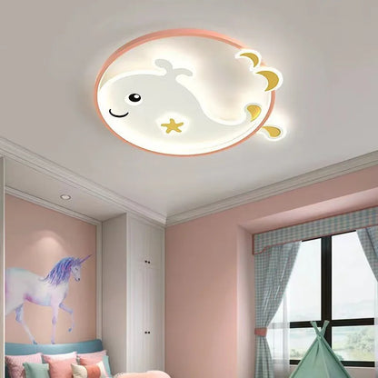 DecorBites™ Kids Crescent Moon Rabbit Ceiling Chandelier LED Bedroom Light