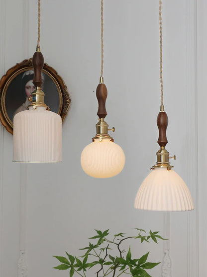 DecorBites™ Japanese Ceramic Pendant Light Scandinavian Style Luxury Lamp