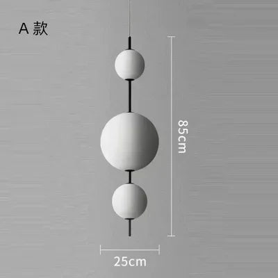 DecorBites™ LED Glass Beads Pendant Chandelier - Elegant Hanging Lighting Fixture