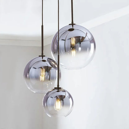 DecorBites™ Glass Ball Pendant Light for Living and Dining Spaces