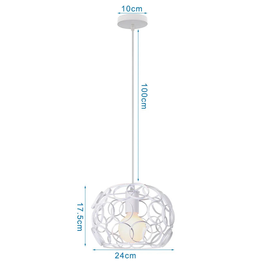 DecorBites™ Industrial Metal Ball Pendant Light for Bedroom Kitchen Island