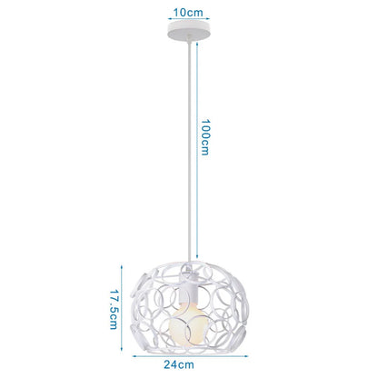 DecorBites™ Industrial Metal Ball Pendant Light for Bedroom Kitchen Island