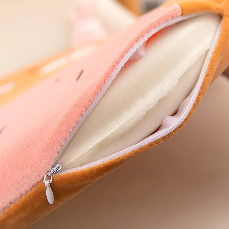 وسادة كرسي مكتب دائرية بطبعة حيوانية من DecorBites™ مع غطاء من الإسفنج الذكي والمخمل