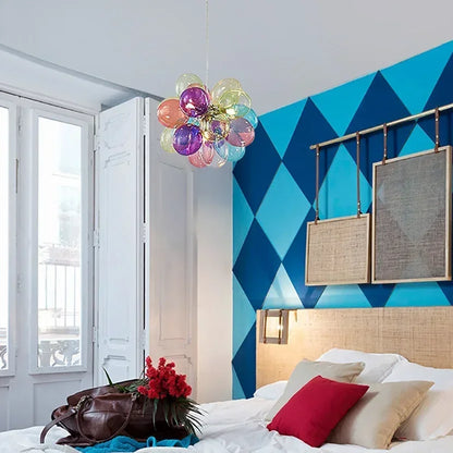 DecorBites™ Glass Bubble Chandelier Pendant Light for Living Room & Bedroom