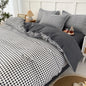 Decobites Lattice Plant Geometric Pattern Bedding Set with Sheet Pillows