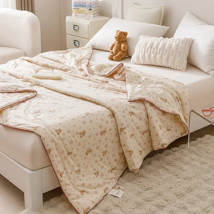 بطانية ديكوربايتس™ الصيفية المُبردة | لحاف ناعم ومُسامي من النباتات الطبيعية