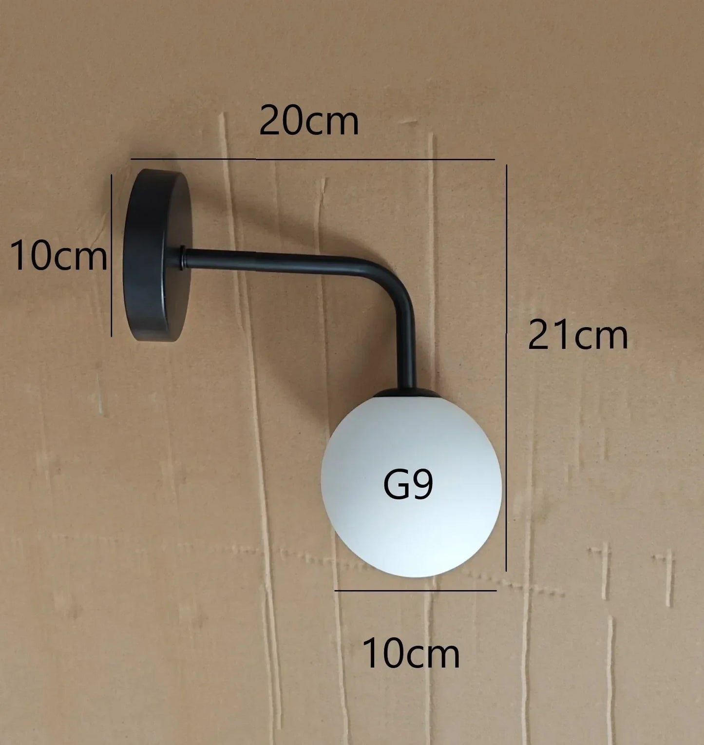 DecorBites™ Elegant Glass Wall Lamp for Living Room Bedroom LED Lighting