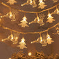 1-10M Christmas Snowflake star Light Christmas Deer String Lights for Merry Christmas Tree Garden New Year's home Decorations