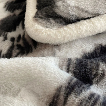 Juego de cama DecorBites™ Cozy Rabbit Hair, edredón tamaño Queen para un confort de lujo en invierno