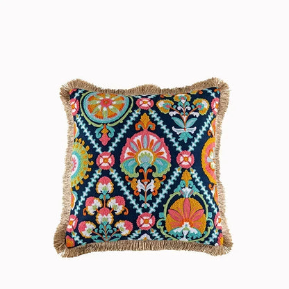DecorBites™ Embroidered Flower Boho Long Cushion Covers for Bedroom and Sofa