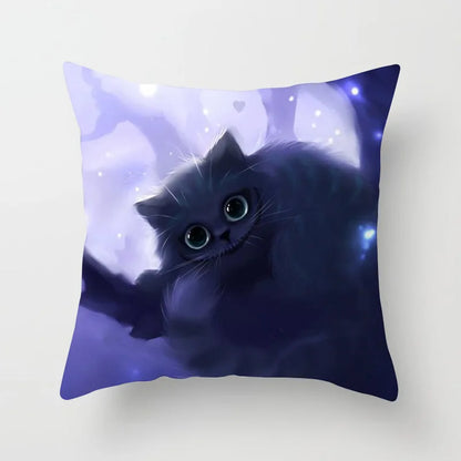 DecorBites™ Cat Printed Pillowcase Modern Living Room Sofa Cushion Cover Home Decor