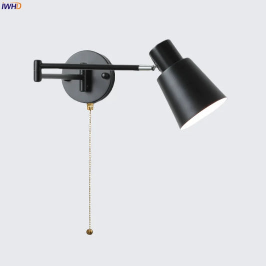 DecorBites™ Black Iron LED Wall Sconce for Home Decor - Modern Nordic Style